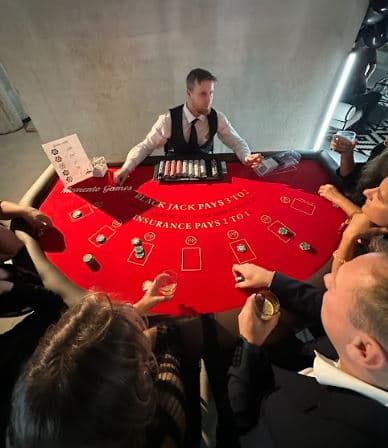 Blackjack galds Mežaparkā